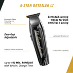 Wahl 5-Star Cordless Barber Combo — Black Magic Clip + Detailer