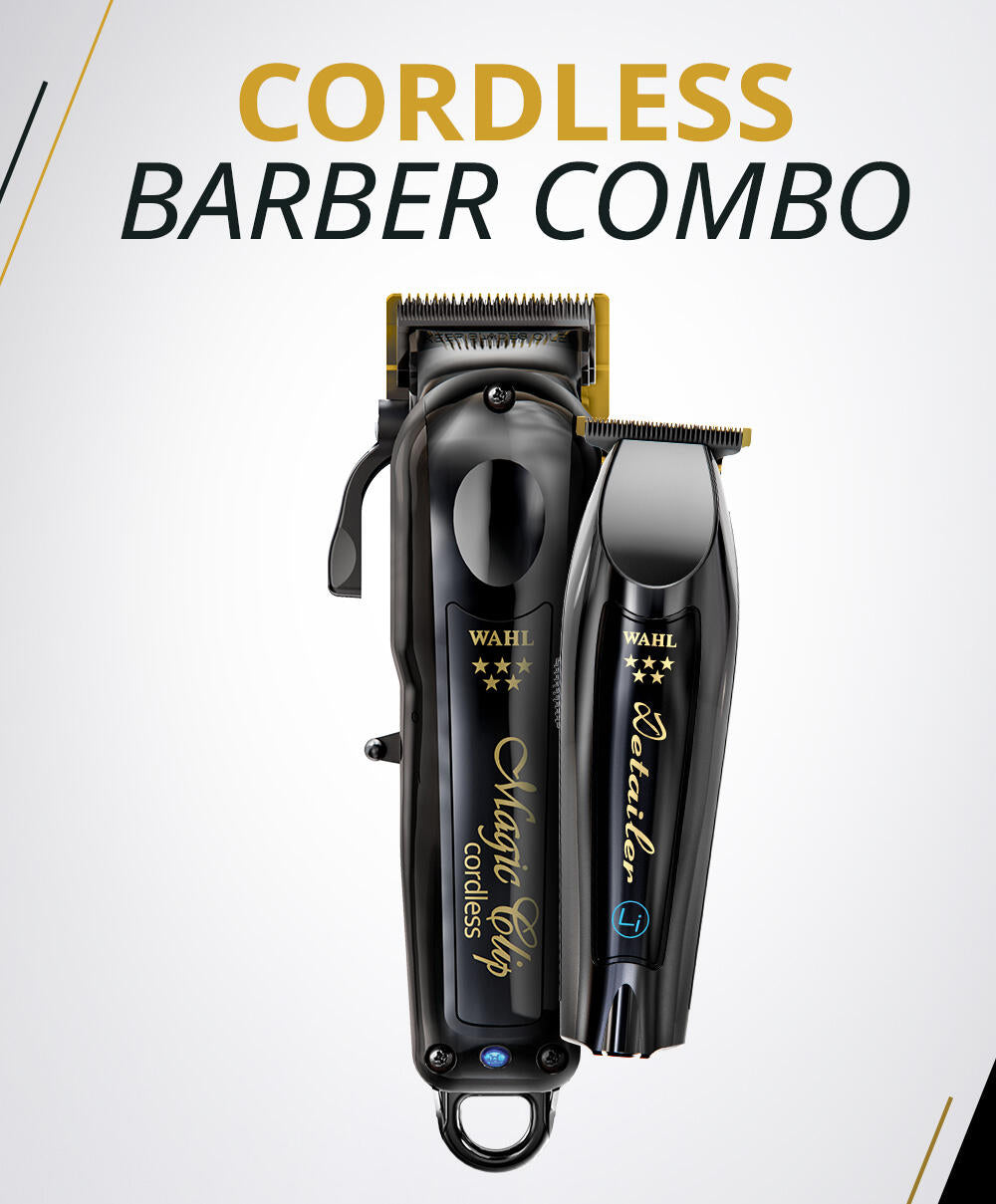 Wahl 5-Star Cordless Barber Combo — Black Magic Clip + Detailer