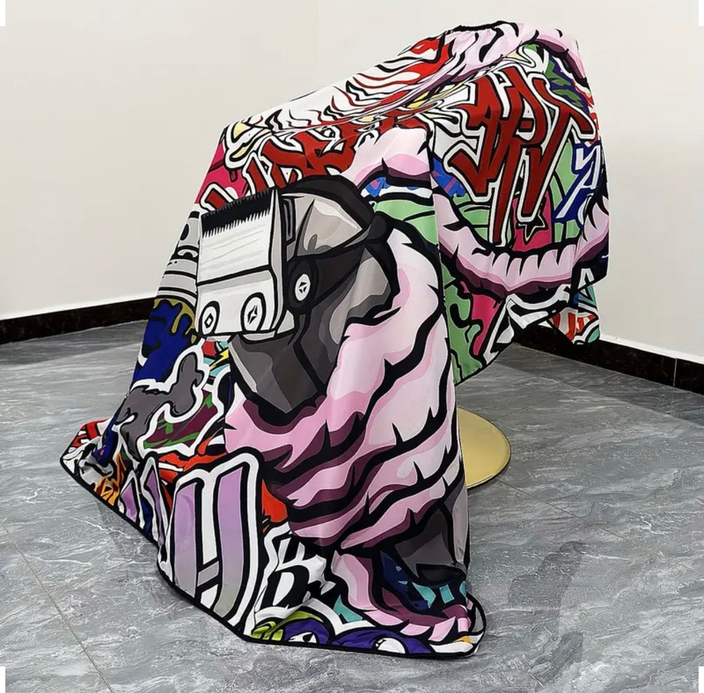 Graffiti Barber Cape