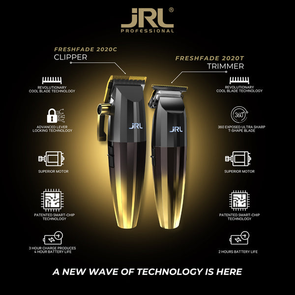 JRL FF2020C Cordless Clipper - Gold