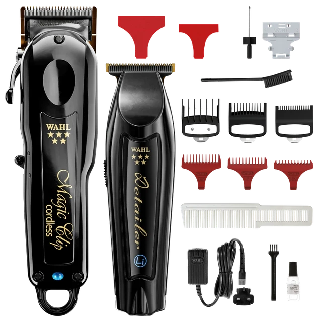 Wahl 5-Star Cordless Barber Combo — Black Magic Clip + Detailer