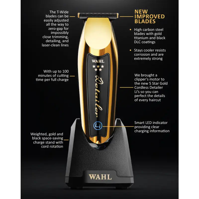 Wahl Gold Detailer Trimmer — Cordless Li